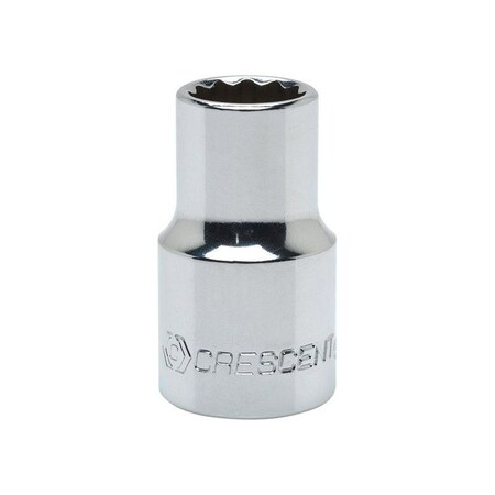 Weller Crescent 20 mm X 1/2 in. drive Metric 12 Point Standard Socket 1 pc CDS80N